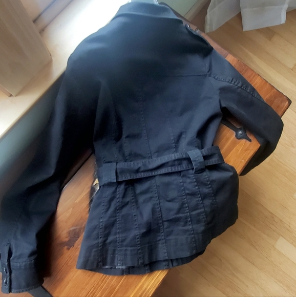 H&M Trench Jacket , Black, Size 8 - Picture 5 of 6